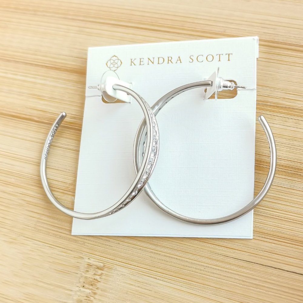 Kendra Scott Selena Hoop Earrings in Silver